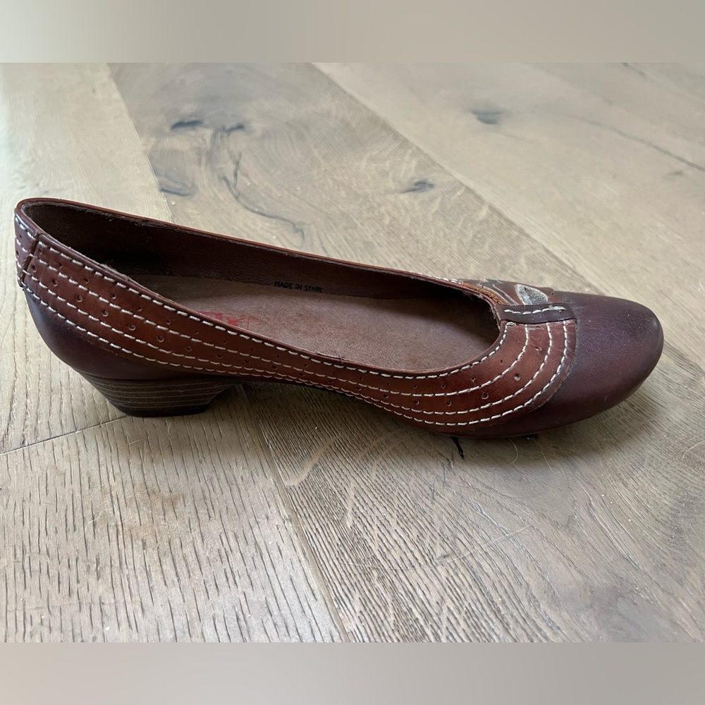 Pikolinos gorgeous brown leather low heeled women’s shoes in size 6.5 - Picture 5 of 15
